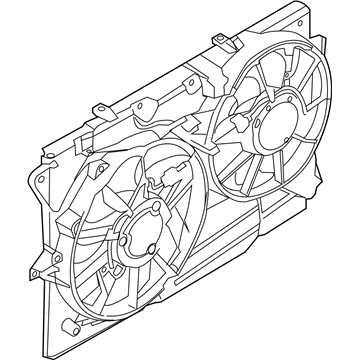 Ford DG1Z-8C607-E Motor And Fan Assembly - Engine Cooling