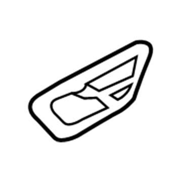 GD9Z-54239A00-AA Ford Applique, Brown Swirl Walnut, Passenger Side Illustration 1 of 1