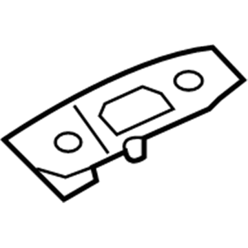 Ford GD9Z-14528-AA Switch Housing, Passenger Side GD9Z-14528-AA Ford Switch Housing, Passenger Side Illustration 1 of 1