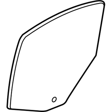 Lincoln XW4Z-5425712-AA Glass - Rear Door