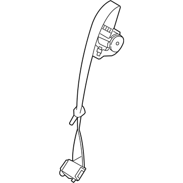 Ford CB5Z-78611B64-AA Belt And Buckle Assembly