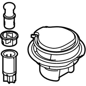 Ford 5L8Z-7804810-BAA Receptacle And Housing Assembly - Antenna