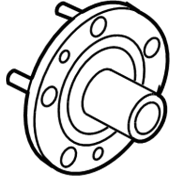 Ford 6E5Z-1104-AB Hub Assembly - Wheel
