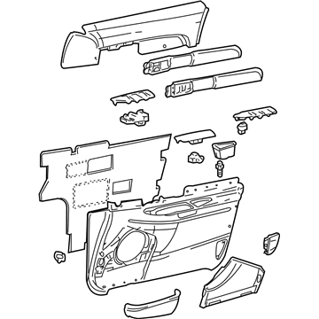 Lincoln 4W4Z5423942AAA Panel Assembly - Door Trim