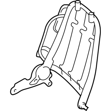 Ford 5L8Z-7861019-CA Seat Back Frame, Front Driver Side 5L8Z-7861019-CA Ford Seat Back Frame, Front Driver Side Illustration 1 of 1