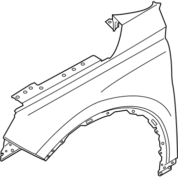 Lincoln LJ7Z-16005-A Fender Assembly - Front