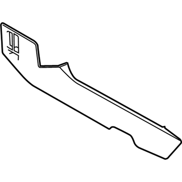 FL3Z-1504608-CF Ford Side Trim, Gray, Passenger Side Illustration 1 of 1