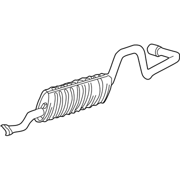 Ford F87Z-5230-AA Muffler And Pipe Assembly