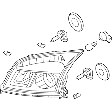 Mercury 8T5Z-13008-C Headlamp Assembly