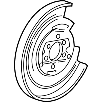 Ford F-250 Backing Plate - F75Z-2B636-AA
