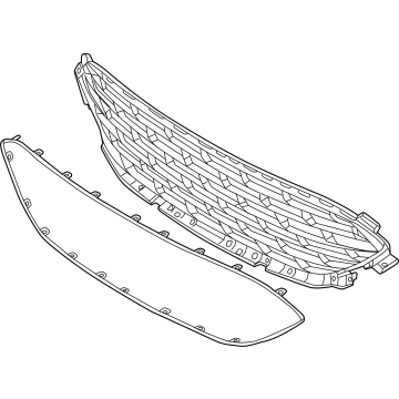 Ford LJ6Z-8200-CA Grille Assembly - Radiator