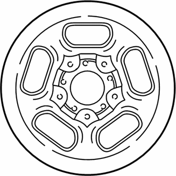 Ford XL3Z-1015-DA Wheel Assembly