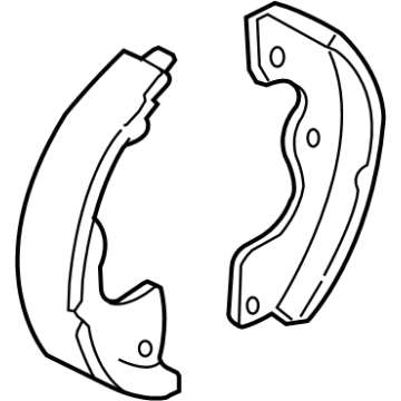 Ford 5L8Z-2A753-AA Shoe And Lining Assembly