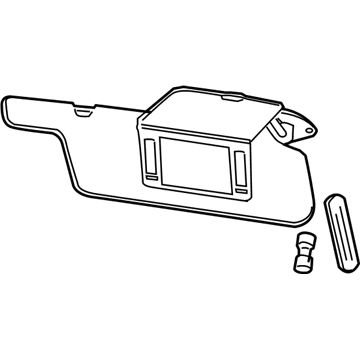 Mercury 4W7Z-5404105-FAD Visor Assembly - Sun