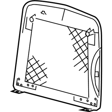 Ford 4W7Z-5460770-BAB Seat Back Panel 4W7Z-5460770-BAB Ford Seat Back Panel Illustration 1 of 1