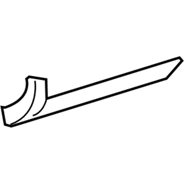 5L3Z-83292A22-AAA Ford Lower Deflector, Carbon Black, Rear Passenger Side Illustration 1 of 1