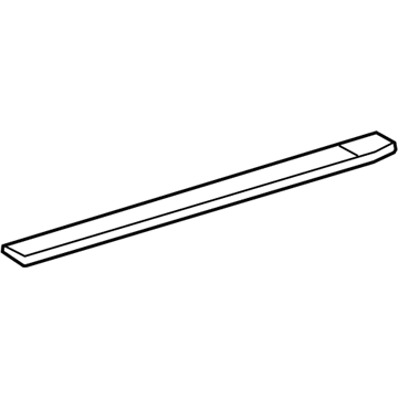 5L3Z-83291A41-AAA Ford Upper Molding, Carbon Black, Rear Driver Side Illustration 1 of 1