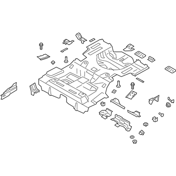 Lincoln HG9Z-5411360-A Pan Assembly - Floor - Rear