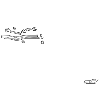 Lincoln DG9Z-5410124-H Member Assembly - Floor Side Rear