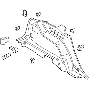 Ford FT4Z-5831013-AH Trim Assembly - Quarter