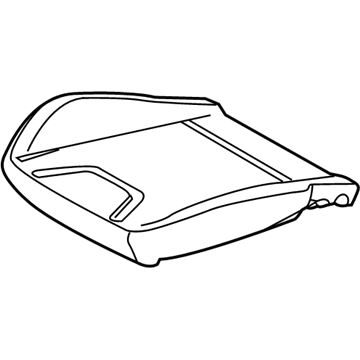 Ford F1EZ-58632A23-B Seat Cushion Pad, Front Driver Side F1EZ-58632A23-B Ford Seat Cushion Pad, Front Driver Side Illustration 1 of 1