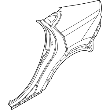 Ford LJ8Z-5827840-A Panel - Body Side - Rear