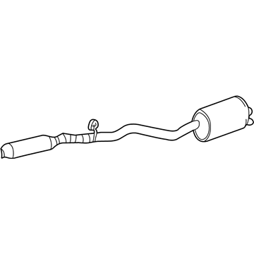 Ford 1W6Z-5230-AA Muffler Assembly - Front