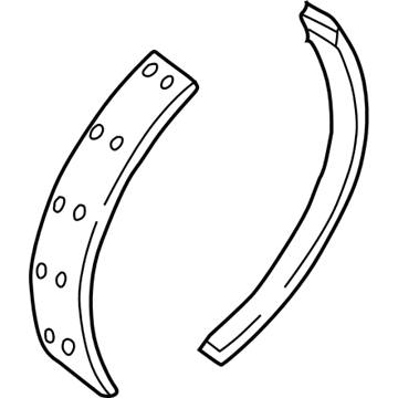 Mercury 2U2Z-2V200-FARM Remanufactured Kit - Brake Shoe And Lining