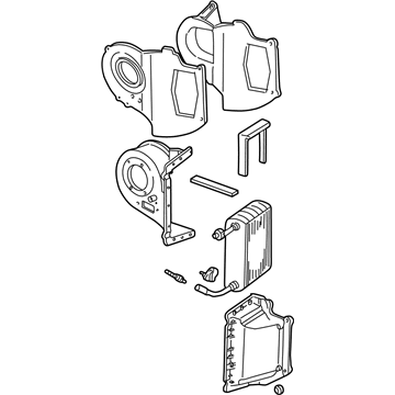 Ford XL2Z-19850-LC Evaporator Assembly