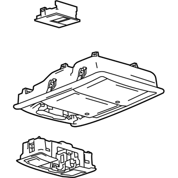 9L3Z-18519A70-AC Ford Overhead Console, Charcoal, Upper Illustration 1 of 1