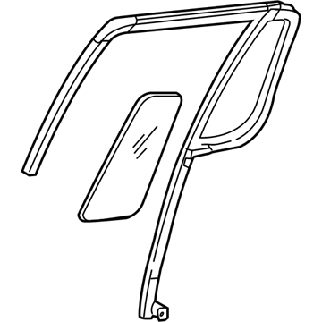 Mercury 8L2Z-7825766-BA Run Assembly - Glass
