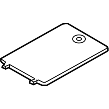 CJ5Z-7845026-AB Ford Floor Cover, Charcoal, Rear Illustration 1 of 1