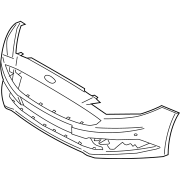 Ford Bumper Cover - HS7Z-17D957-BBPTM