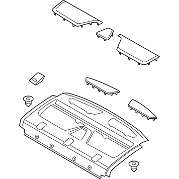 Lincoln HP5Z-5446668-HA Panel Assembly - Rear Package Tray