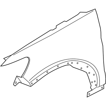 Ford RB5Z-16006-B Fender Assembly - Front RB5Z-16006-B Ford Fender Assembly - Front Illustration 1 of 1