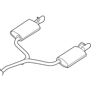Ford FB5Z-5230-E Muffler Assembly - Rear