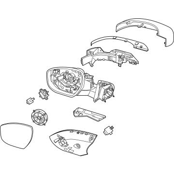 SL7Z-17682-AA Ford Mirror Assembly - Rear View Outer Illustration 1 of 1
