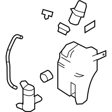 Ford E-250 Windshield Washer Fluid Reservoir - 8C2Z-17618-A