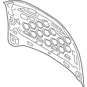 GD9Z-16612-A Ford Hood Illustration 1 of 1