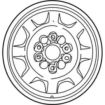 Ford 3R3Z-1007-CB Wheel Assembly