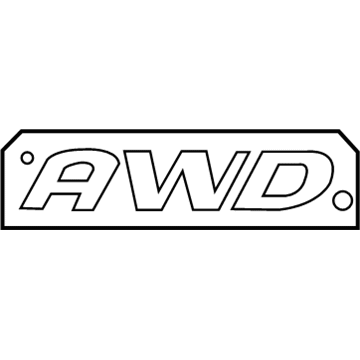 Ford 3L2Z-7842528-CA Name Plate