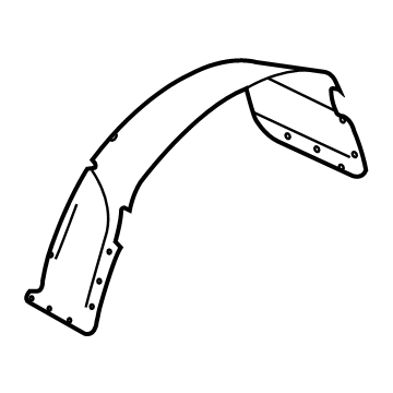 Ford LC3Z-9927886-A Panel - Wheelhouse - Outer