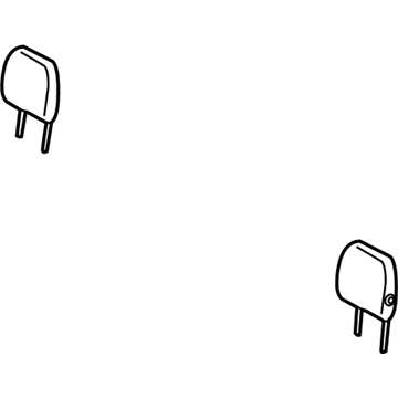 Ford KU5Z-78611A08-B Head Rest Assembly
