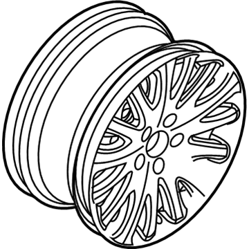 Ford 9H6Z-1007-C Wheel, Alloy 9H6Z-1007-C Ford Wheel, Alloy Illustration 1 of 1