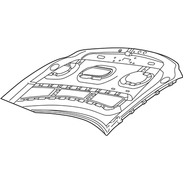 Ford F65Z-16612-AL Hood Assembly