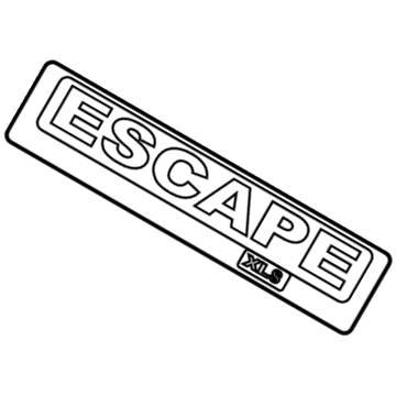 Ford 8L8Z-7842528-C Name Plate