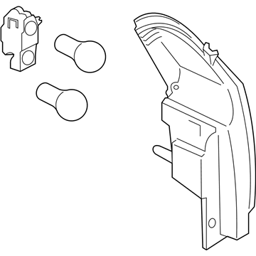 Ford GN1Z-13404-G Lamp Assembly - Rear, Stop And Flasher