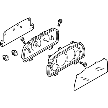 Mercury 5E6Z-10849-AA Instrument Cluster