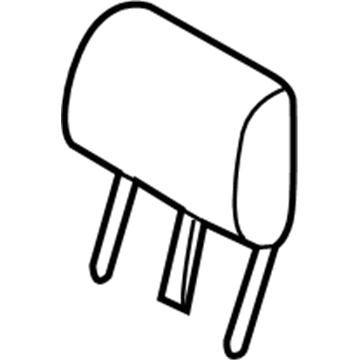 Ford BR3Z-54611A08-AA Head Rest Assembly