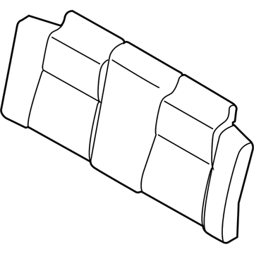 Ford BR3Z-7666600-AA Cover Assembly - Rear Seat Back